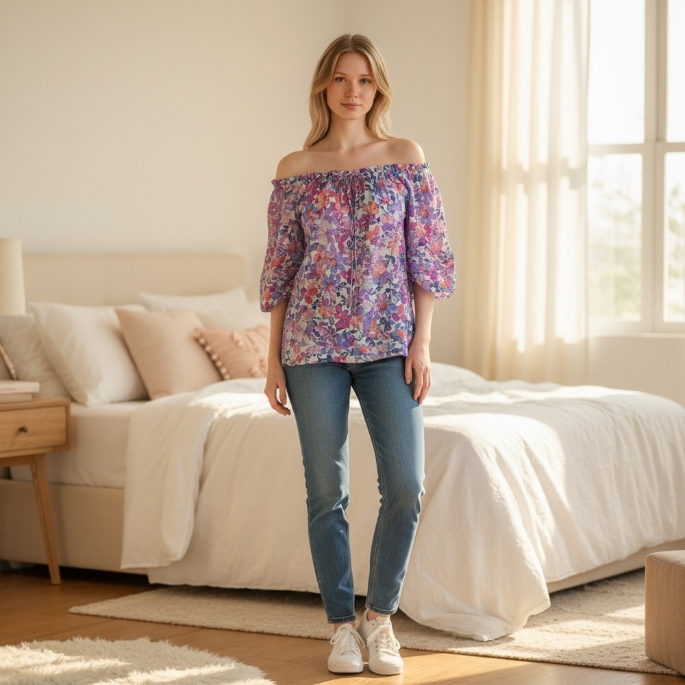 Lovestitch NWOT Multicolor Floral Top